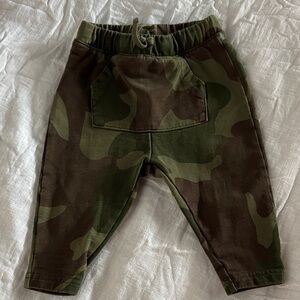 Tea Collection Olive and Brown Camo Joggers